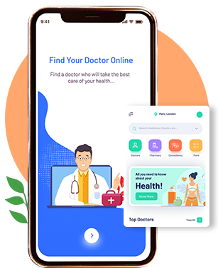  medical app design to book clinics and appointments of doctors such as Vezeeta 
