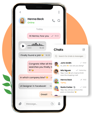  Chat app design Like Massenger And Whats'app 