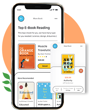  e-library app design 